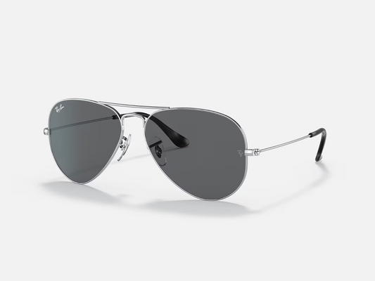 Rayban Aviator Silver and Black